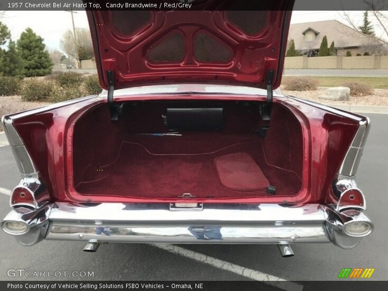 Candy Brandywine / Red/Grey 1957 Chevrolet Bel Air Hard Top