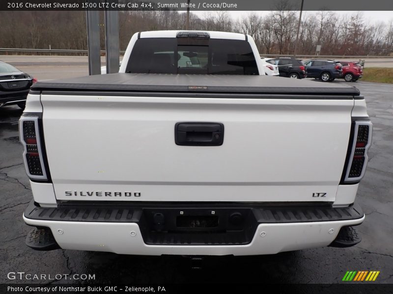 Summit White / Cocoa/Dune 2016 Chevrolet Silverado 1500 LTZ Crew Cab 4x4