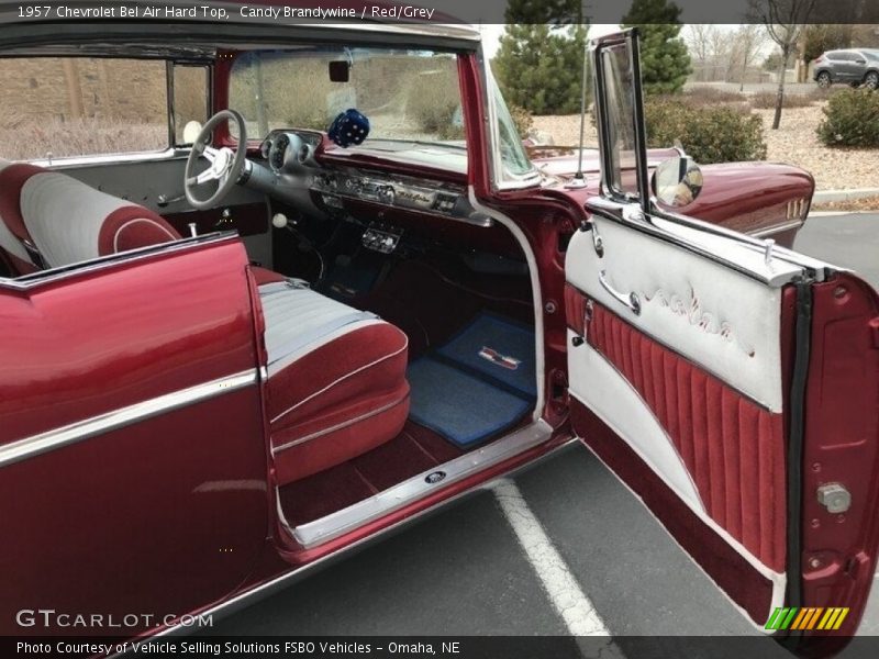 Candy Brandywine / Red/Grey 1957 Chevrolet Bel Air Hard Top