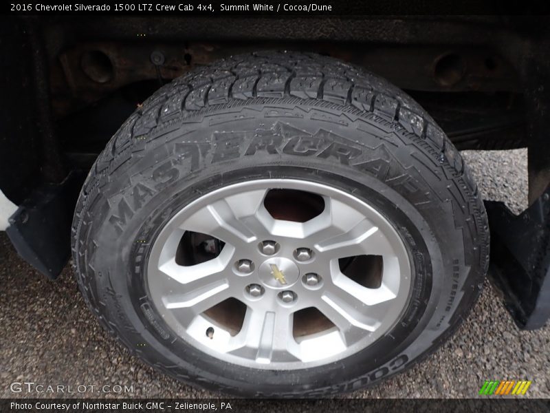 Summit White / Cocoa/Dune 2016 Chevrolet Silverado 1500 LTZ Crew Cab 4x4