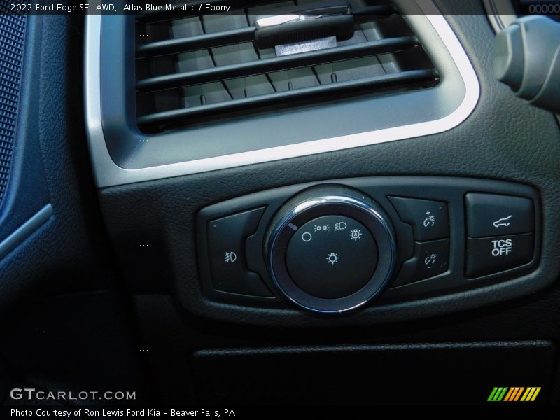 Atlas Blue Metallic / Ebony 2022 Ford Edge SEL AWD