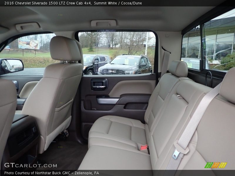 Summit White / Cocoa/Dune 2016 Chevrolet Silverado 1500 LTZ Crew Cab 4x4