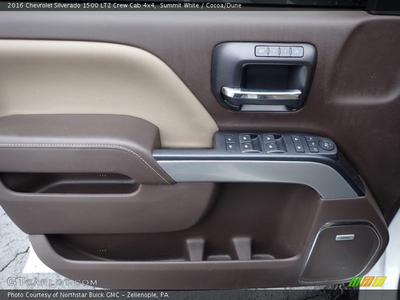 Summit White / Cocoa/Dune 2016 Chevrolet Silverado 1500 LTZ Crew Cab 4x4