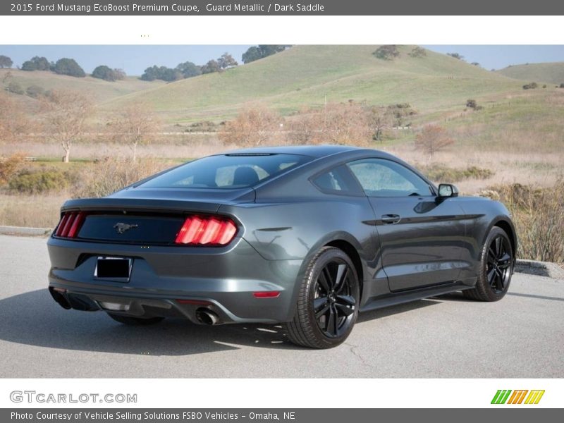 Guard Metallic / Dark Saddle 2015 Ford Mustang EcoBoost Premium Coupe