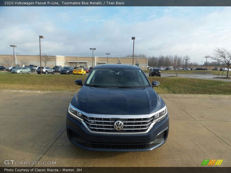 Tourmaline Blue Metallic / Titan Black 2020 Volkswagen Passat R-Line