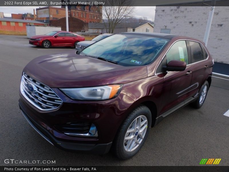 Burgundy Velvet Metallic / Ebony 2022 Ford Edge SEL AWD