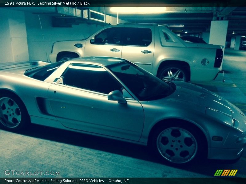 Sebring Silver Metallic / Black 1991 Acura NSX