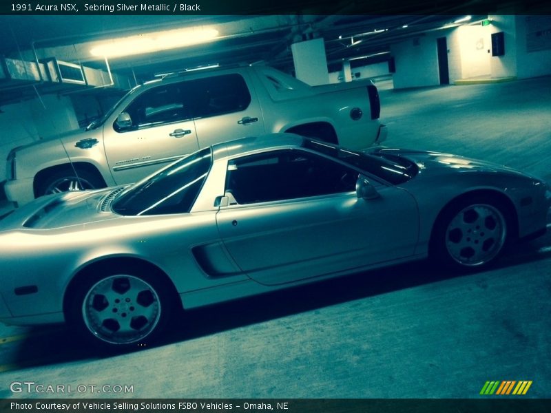 Sebring Silver Metallic / Black 1991 Acura NSX