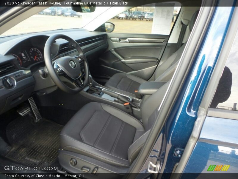 Tourmaline Blue Metallic / Titan Black 2020 Volkswagen Passat R-Line