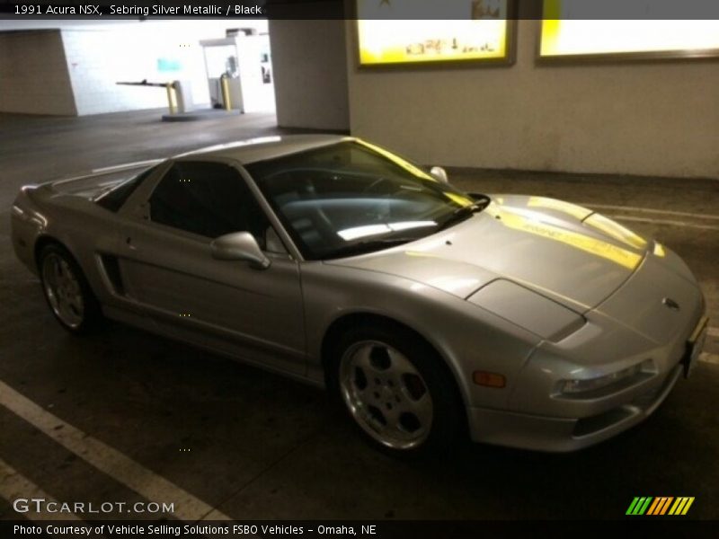 Sebring Silver Metallic / Black 1991 Acura NSX