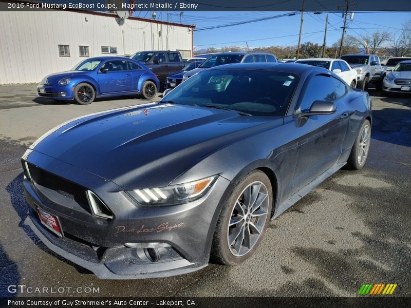 Magnetic Metallic / Ebony 2016 Ford Mustang EcoBoost Coupe