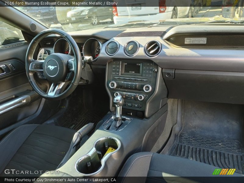 Magnetic Metallic / Ebony 2016 Ford Mustang EcoBoost Coupe