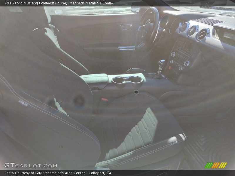 Magnetic Metallic / Ebony 2016 Ford Mustang EcoBoost Coupe
