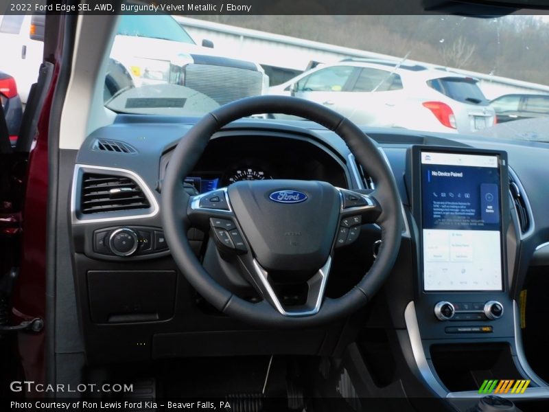 Burgundy Velvet Metallic / Ebony 2022 Ford Edge SEL AWD