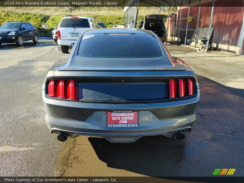 Magnetic Metallic / Ebony 2016 Ford Mustang EcoBoost Coupe