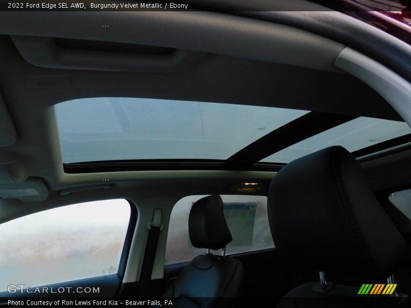 Burgundy Velvet Metallic / Ebony 2022 Ford Edge SEL AWD