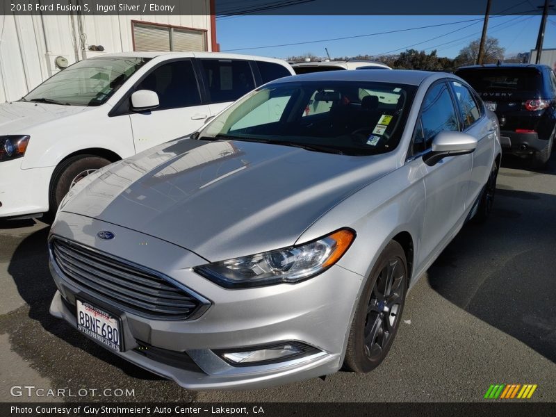 Ingot Silver / Ebony 2018 Ford Fusion S