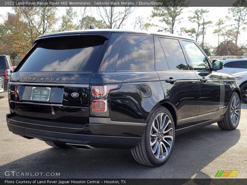 Santorini Black Metallic / Ebony/Ebony 2022 Land Rover Range Rover HSE Westminster