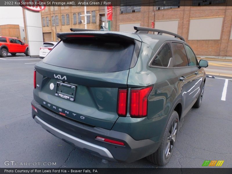 Aruba Green / Rust 2022 Kia Sorento X-Line SX Prestige AWD