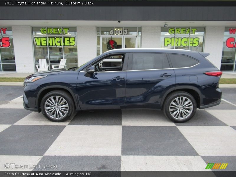 Blueprint / Black 2021 Toyota Highlander Platinum
