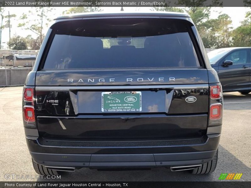 Santorini Black Metallic / Ebony/Ebony 2022 Land Rover Range Rover HSE Westminster