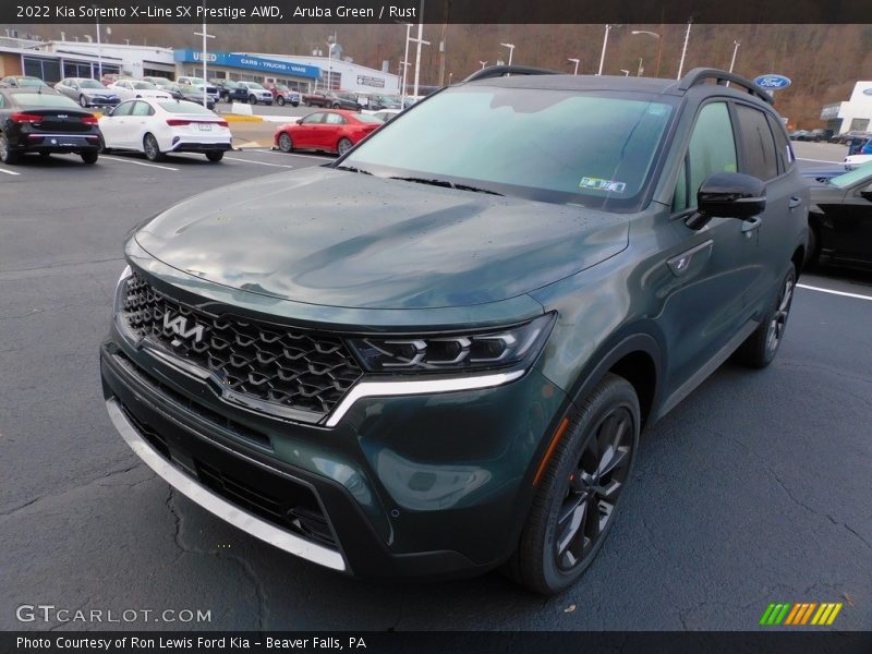Aruba Green / Rust 2022 Kia Sorento X-Line SX Prestige AWD