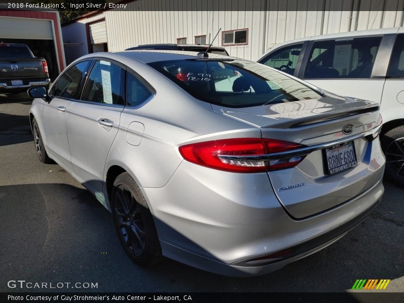 Ingot Silver / Ebony 2018 Ford Fusion S