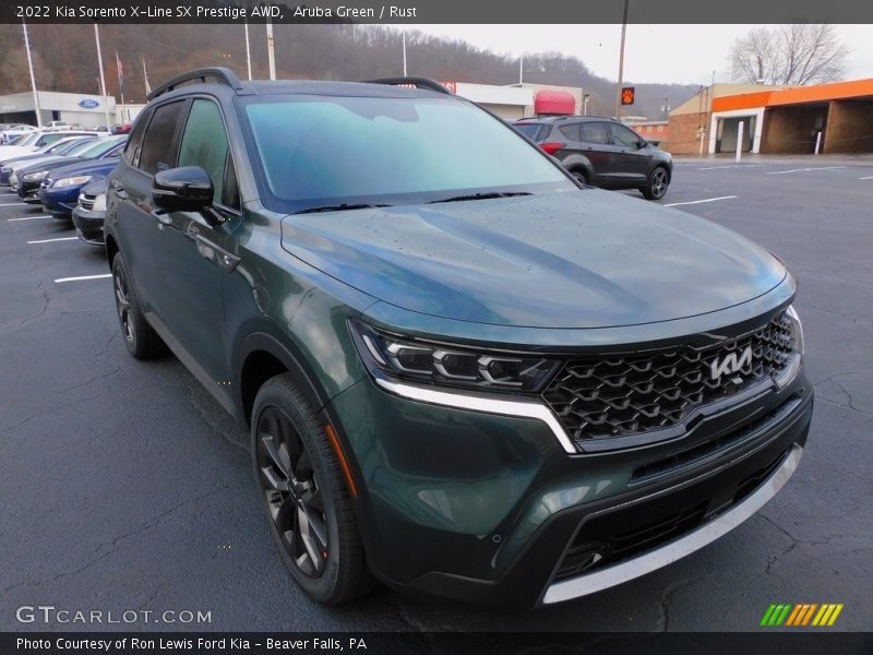 Front 3/4 View of 2022 Sorento X-Line SX Prestige AWD
