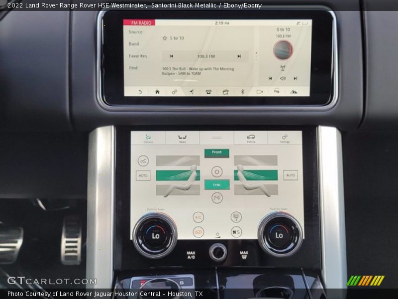 Santorini Black Metallic / Ebony/Ebony 2022 Land Rover Range Rover HSE Westminster