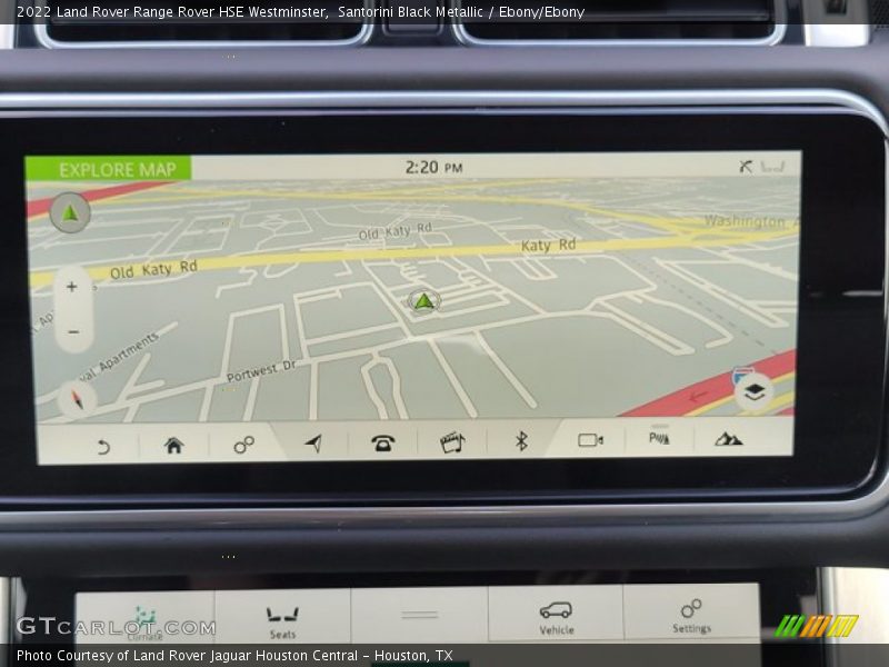 Navigation of 2022 Range Rover HSE Westminster