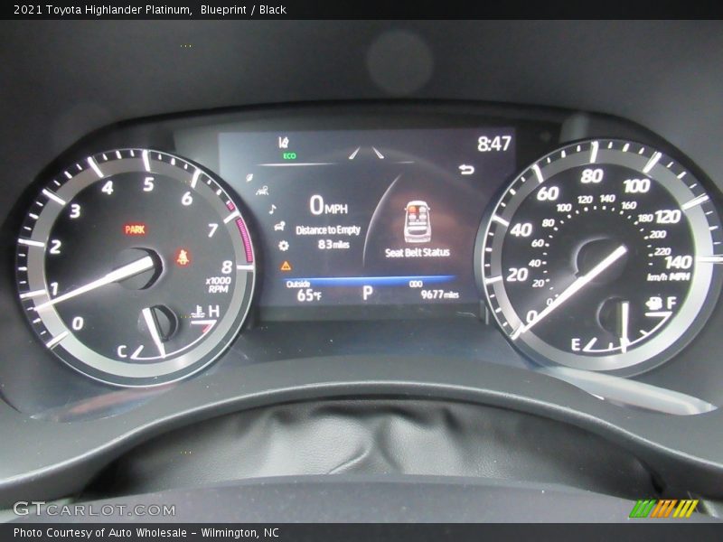 Blueprint / Black 2021 Toyota Highlander Platinum