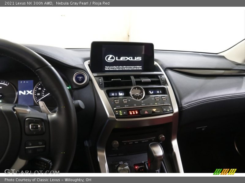 Nebula Gray Pearl / Rioja Red 2021 Lexus NX 300h AWD