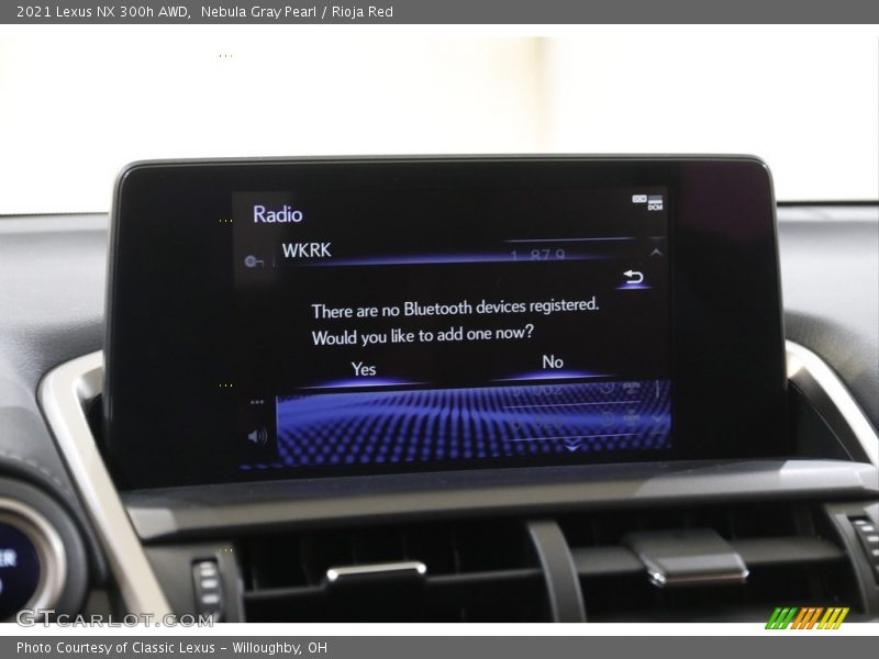 Nebula Gray Pearl / Rioja Red 2021 Lexus NX 300h AWD