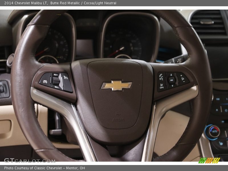 Butte Red Metallic / Cocoa/Light Neutral 2014 Chevrolet Malibu LT