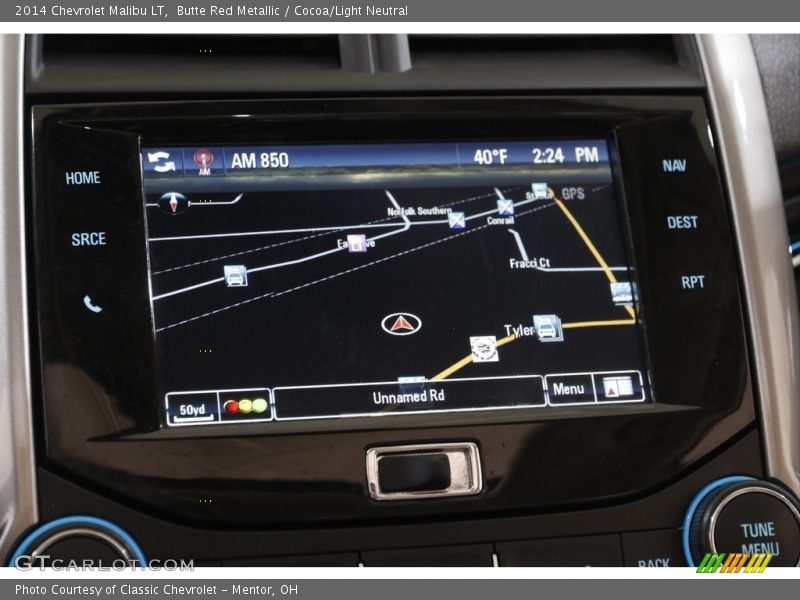 Butte Red Metallic / Cocoa/Light Neutral 2014 Chevrolet Malibu LT