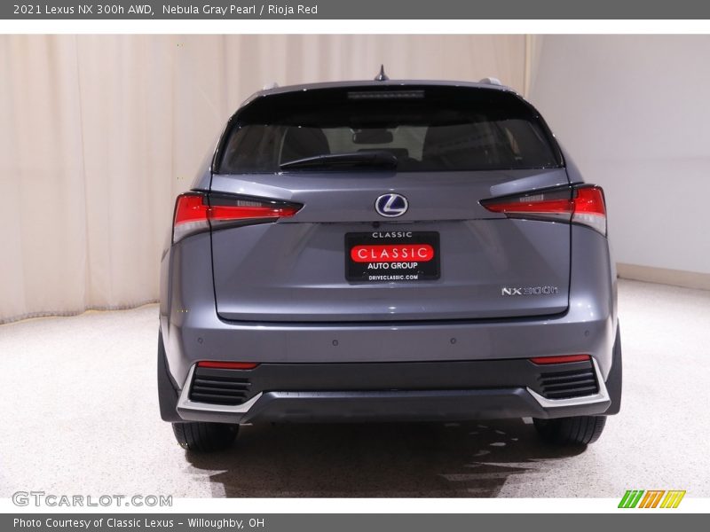 Nebula Gray Pearl / Rioja Red 2021 Lexus NX 300h AWD