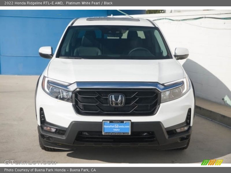 Platinum White Pearl / Black 2022 Honda Ridgeline RTL-E AWD
