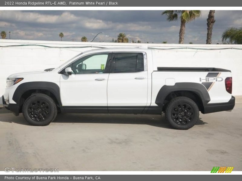 Platinum White Pearl / Black 2022 Honda Ridgeline RTL-E AWD