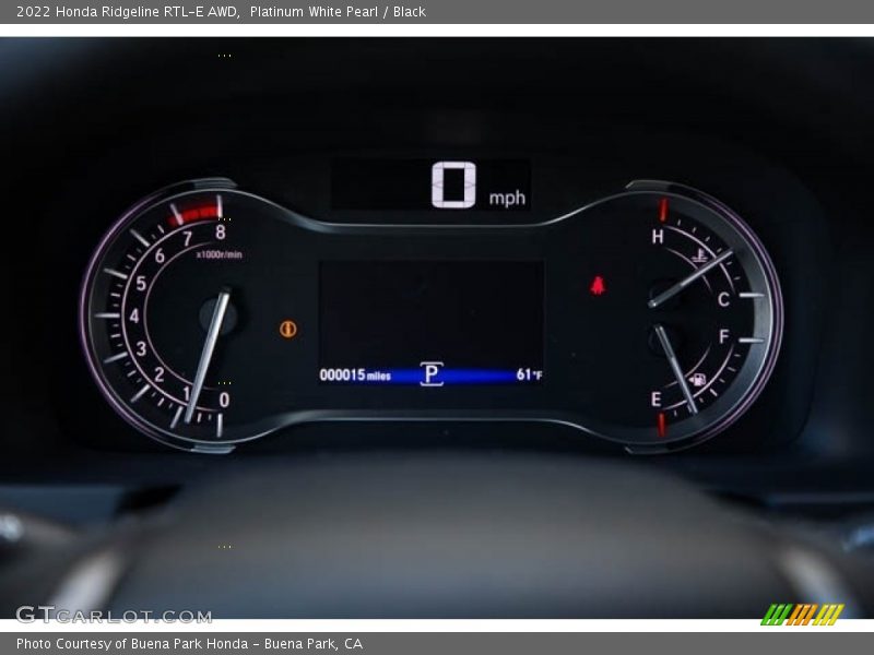 Platinum White Pearl / Black 2022 Honda Ridgeline RTL-E AWD