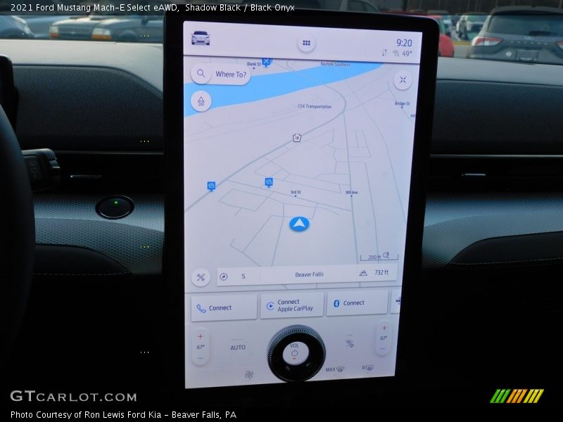 Navigation of 2021 Mustang Mach-E Select eAWD