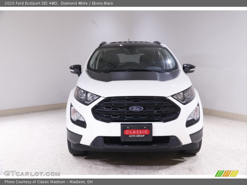 Diamond White / Ebony Black 2020 Ford EcoSport SES 4WD