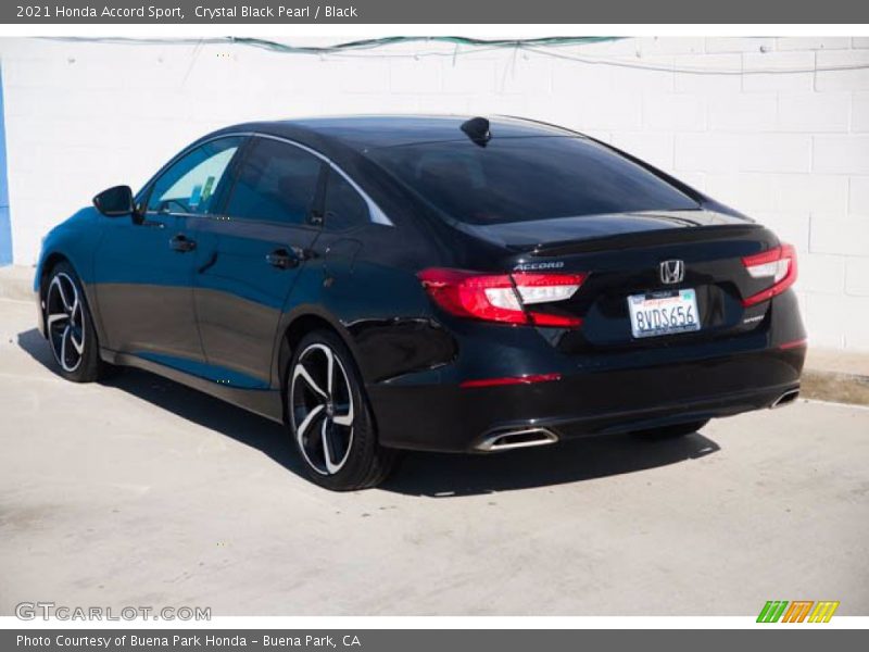 Crystal Black Pearl / Black 2021 Honda Accord Sport