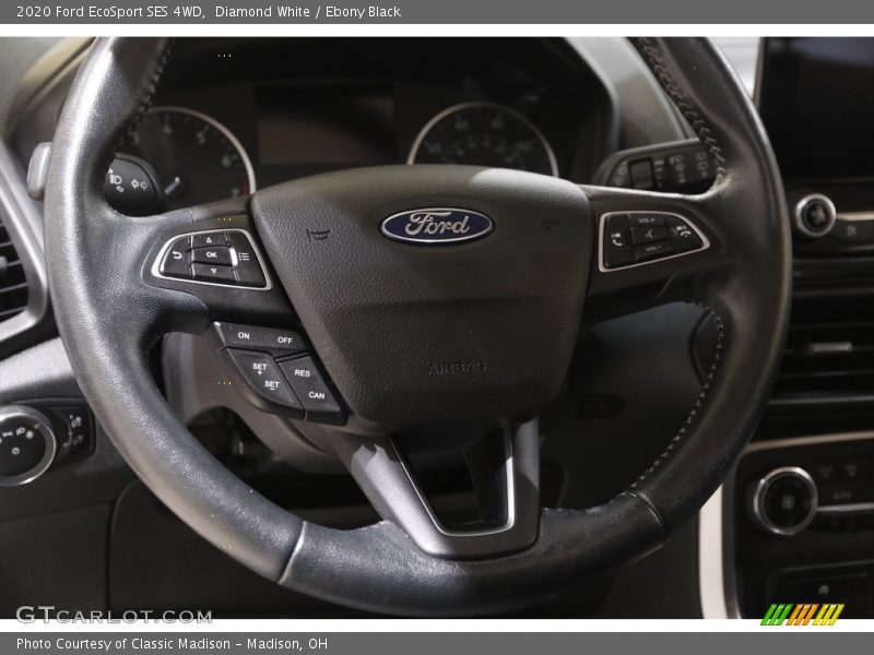 Diamond White / Ebony Black 2020 Ford EcoSport SES 4WD