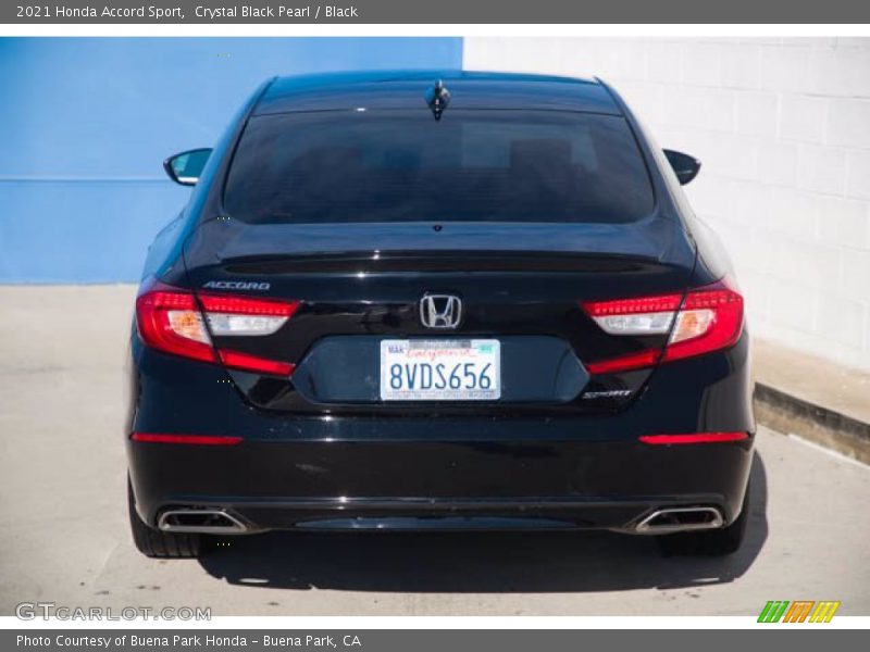 Crystal Black Pearl / Black 2021 Honda Accord Sport