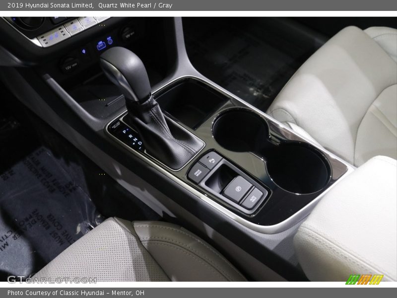 Quartz White Pearl / Gray 2019 Hyundai Sonata Limited