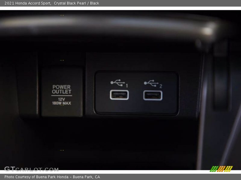 Crystal Black Pearl / Black 2021 Honda Accord Sport