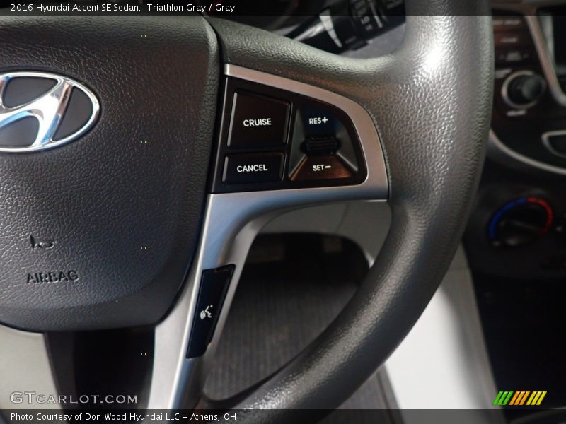 Triathlon Gray / Gray 2016 Hyundai Accent SE Sedan