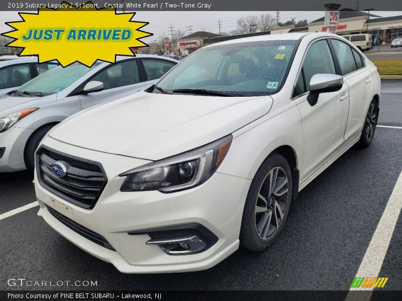 Crystal White Pearl / Two-Tone Gray 2019 Subaru Legacy 2.5i Sport