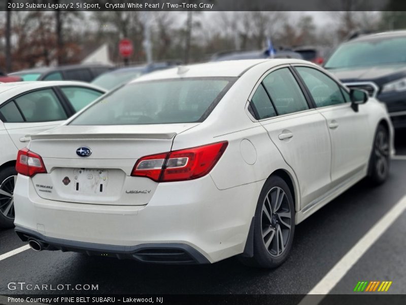 Crystal White Pearl / Two-Tone Gray 2019 Subaru Legacy 2.5i Sport