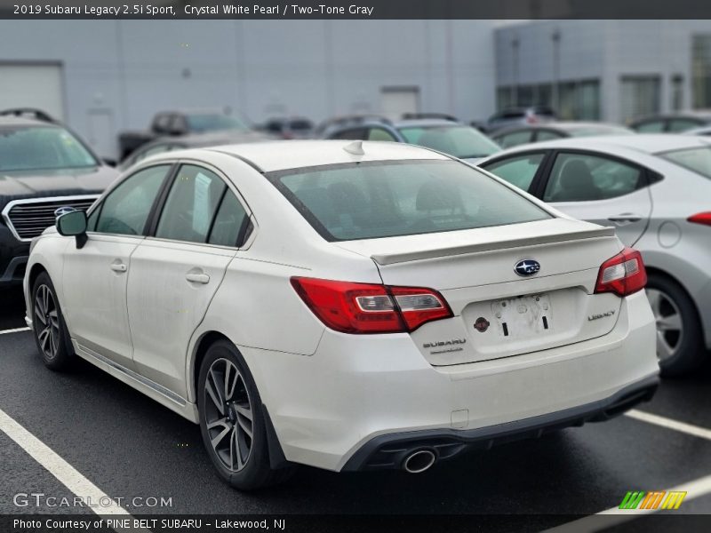 Crystal White Pearl / Two-Tone Gray 2019 Subaru Legacy 2.5i Sport